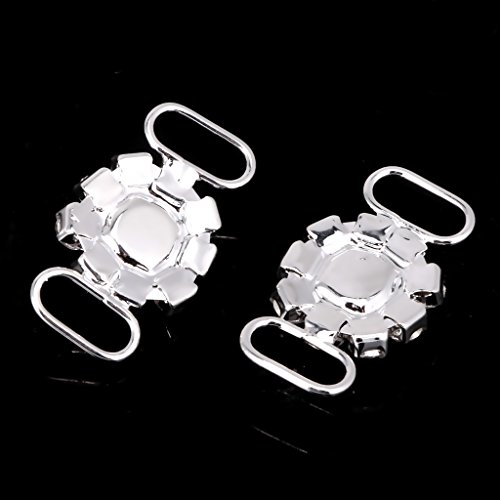 MagiDeal 10 Stück Blumenform Kristall Bikini Stecker Wölbung Link Für Bademode - 4