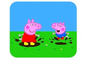 PNVKRAFT Non-Slip Kids Cartoon Pig Mouse Pad Printed Mouse Pad for Gaming Computer, Laptop, PC Mouse Pad (MOPD479)
