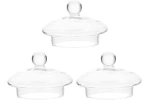 Luxshiny 3 Pièces Couvercle de Théière en Verre Couvercle de Remplacement Couvercle de Passoire de Théière Couvre Bouilloire à Thé Couvre Accessoires de Théière pour La Cuisine à Domicile