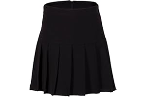MISS CHIEF Girls Box Pleated School Skirt Grey Black Navy UK Sizes 6-22 Ages 5-16 Years
