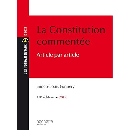 Les Fondamentaux Constitution Commentée