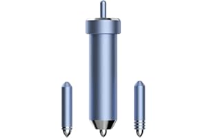 WELLKITCH Kit Transfert Foil 3 embouts fin moyens et épais tailles pour machine Cricut, scrapbooking,Accessoires, vinyle, tapis, flex thermocollant - Résultats professionnels et durables