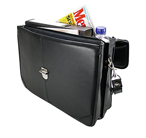 Aktentasche, Lehrertasche, Dokumententasche, Bürotasche, Schultasche, Arbeitstasche, Umhängetasche, Schultertasche - 3
