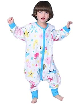 Kauftree Baby Kinder Schlafsack Ganzjahresschlafsack mit Beinen Schlafstrampler Jungen Mädchen Cartoon