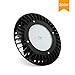 Produktbild Tonffi Hallenstrahler Tageslicht 200W AC100-270V LED High Bay24000LM LED Fabriklampen 6000K weiss UFO Warehouse Lights mit Haken IP65 SMD3030 Wasserdicht Hängeleuchte schwarz für Lager Kaufhaus