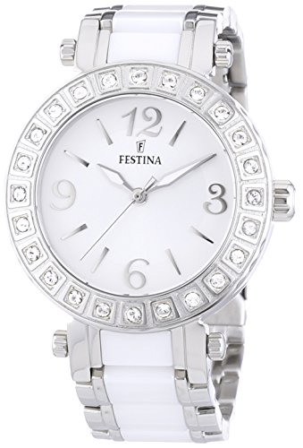 Festina Damen-Armbanduhr Klassik Ceramic Analog Quarz verschiedene Materialien F16643/1 Festina Damen-Armbanduhr Klassik Ceramic Analog Quarz verschiedene Materialien F16643/1