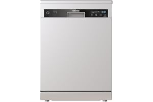 Tornado Freestanding Dishwasher 15 Place Settings, 6 Programs, 3 Racks, A++ Energy Rating, Auto door, Dual Zone Technology, Low Noise, Half-load,Stainless Steel Tub, TDG-KN1563-TSU Silver