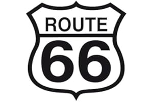 1ST-CLASS-DESIGNS Route 66 Lot de 2 autocollants pour voiture et camionnette.