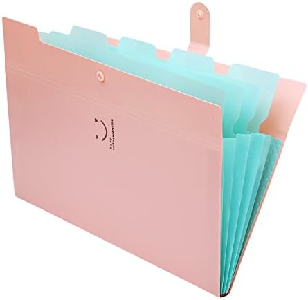 Expanding File Folder A4 Document Folder Organizer with Snap Button for Office, Document Wallet Folder