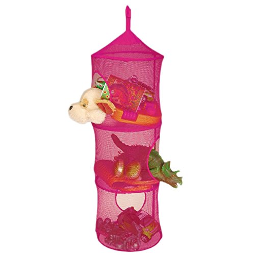 Winstory Pink Hanging Storage With 3 Tiers for Children's Room Hall Bathroom