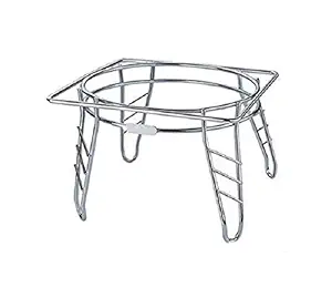 SHREEJIIH Stainless Steel Matka/Pot Stand for Kitchen, Garden & Balcony Deco Steel Plant Pot Stand - Planter Stand