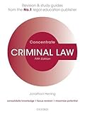 Image de Criminal Law Concentrate: Law Revision and Study Guide