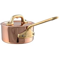 Mauviel 650110 Casserolette avec Couvercle, Aluminium, cuivre, 9 cm