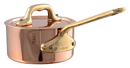 Mauviel 650110 Casserolette avec Couvercle, Aluminium, cuivre, 9 cm