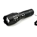 Produktbild Flashlighx LED-Taschenlampe XML-T6 Aluminium Taschenlampe Licht Schwarz Zoomable Portable Handheld-Licht für Reiten Camping Jagd Blitzlampe +18650 Akku + Ladegerät