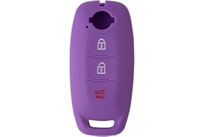 OTMIK Custodia in silicone per la copertura della chiave dell'auto adatto per Nissan Qashqai Altima 2023 Accessori guscio chiave (Viola)