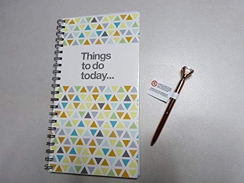 Things to Do Today - Planner Pad & Diamond Pen (Gold Jewel Pen) - Mrs Hinch