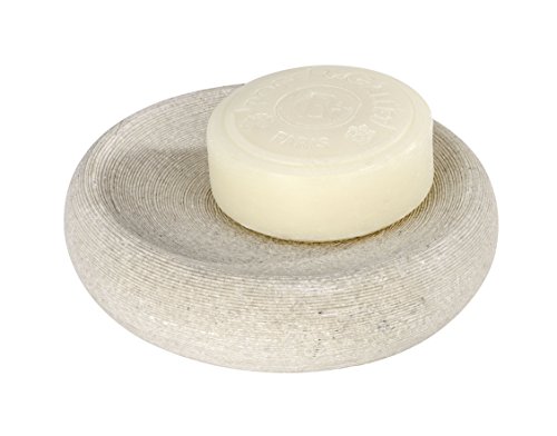 WENKO 21713100 Seifenablage Goa Beige – Seifenschale, Polyresin, 12.8 x 3.1 x 12.8 cm, Beige - 2
