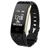 Smart Bracelet, FENGXUN Fitness tracker, Activity Tracker Pedometer Wristband with Heart Rate Monitor Waterproof for Android and IOS Smart Phones