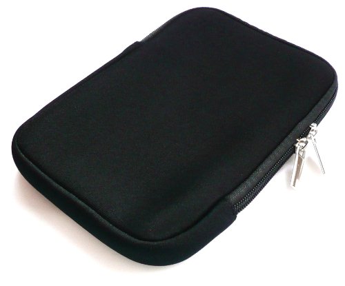 Preisvergleich Produktbild Emartbuy® Schwarz Wasserabweisende Weiche Neopren Hülle Schutzhülle Sleeve Case mit Reißverschluss geeignet für Endless Ideas Bebook Mini (5-6 Zoll Ereader / Tablet)