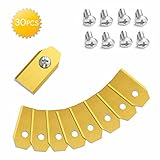 【Nicht leicht zu schleifen und zu korrodieren】: Es besteht aus hochwertigem Edelstahl mit einer Dicke von 0,75 mm. Die Klinge verschleißt nicht so leicht. Die Oberfläche ist mit Titan beschichtet, klebt aufgrund von Feuchtigkeit nicht zusammen und verbessert auch die Korrosionsbeständigkeit. Die Klinge rostet nicht und wird nach längerem Gebrauch stumpf. Sehr langlebig