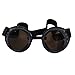 Produktbild IPOTCH Steampunk Partybrille Schweißer Brille Party Accessoire Kostümzubehör Musikfestival - schwarz