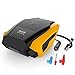 Price comparison product image HMK Digital Car Tyre Inflator, Portable Air Compressor Tyre Pump, Tyre Pressure Gauge Fixed Value Auto Stop with LED Lamp 12V DC 150 PSI 3 Valve Adapters