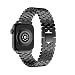 Produktbild Armband für Apple Watch Series 4 40mm, Smartwatch Zubehör Edelstahl Fischschuppenmuster Ersatzarmband Armbänder Smartwatch für Männer Frauen (Schwarz)