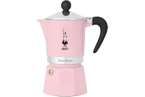 Bialetti Rainbow Cafetera, 6 Tazas, Rosa