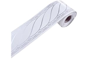 siduytin Self Adhesive PVC Wallpaper Border Walls with Style Self Adhesive Wallpaper Border Wallpaper Borders Wide Application, As Shown 5013