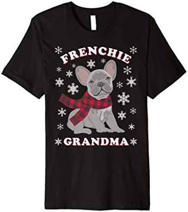Frenchie Grandma Gift | Family Matching Xmas French Bulldog T-Shirt