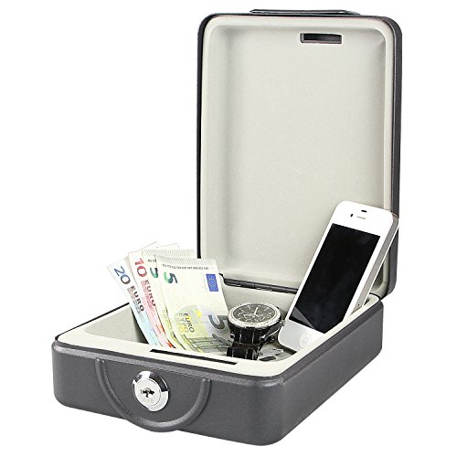 HMF 307-02 Dokumentenbox anschraubbar für Wohnmobil, Boot etc. 20,0 x 15,5 x 7,0 cm , schwarz - 2