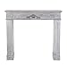 Price comparison product image DECORATION FIRE SURROUND "WILDSPITZE" | antique grey, 39"x41", MDF, Paulownia | country style decor mantelpiece