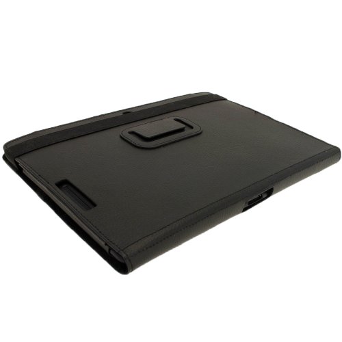 igadgitz ‚Portfolio‘ Schwarz PU Leder Tasche Schutzhülle Hülle Ledertasche Lederetui Etui Case für Asus Eee Pad Transformer & Keyboard Dock TF300 TF300T TF300TG & TF300TL 10.1″ Android Tablet - 8