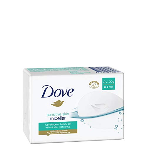 Dove, Sensitive Skin micellar Jabón, 2 Unidades