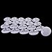 100SET KAM PLASTIC RESIN WHITE SNAPS BUTTON FASTENERS PRESS STUD POPPERS SIZE 16 T3