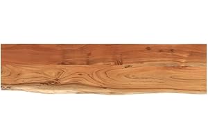 vidaXL Estante Pared Rectangular Madera Acacia Borde Vivo 80x20x2,5 cm