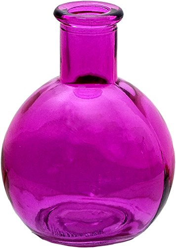3er Set Dekoflaschen pink sortiert, 8 x 10 cm, Glasflasche, Flasche, Vase, Tischdeko - 2
