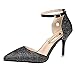 Produktbild Makefortune Spring Single Schuhe Damen Sexy Pailletten Gürtel Schnallen Wild Wild Stöckelschuhe Mit Hohen Absätzen