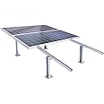 Solarware Solar Panel Mounting Stand kit for 3 Panels, Complete DIY Structure Set with Clamp Bracket (for max 3X 650watts SPV)