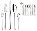 Produktbild WMF Virginia Besteck-Set 30-teilig für 6 Personen Cromargan protect plus 6 Espressolöffel gratis Cromargan Edelstahl rostfrei silber Menuegabel Menuemesser Menuelöffel Kaffeelöffel Kuchengabel