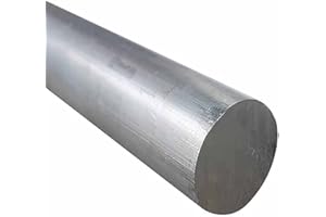 GOONSDS Barra Redonda de Aluminio Hecha a Mano y Decorada, Longitud 500 mm,Diameter 50mm