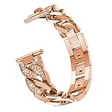 happy event Überzug Zinklegierung Uhrenarmband Ersatzband Handgelenk für Samsung Galaxy Watch (Roségold)