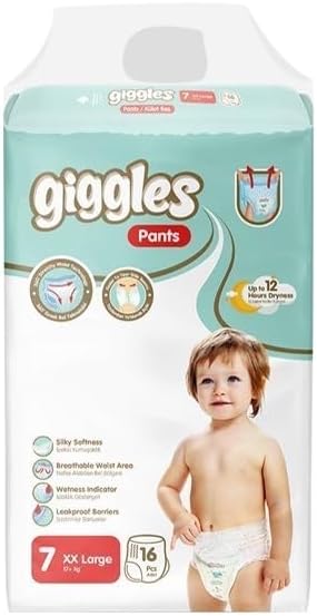 Giggles Baby Pants 7 Numara XX Large 1 Paket 16 Adet