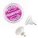 Produktbild Designer Möbelknopf 00022W 0131 Weiss Stempel Pink Himbeere Frankfurt Motiv - Möbelknauf Möbelgriff für Kinder Kinderzimmer Haushalt Küche Büro Schrank Schublade Kommode