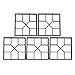 Produktbild HENGMEI DIY Betonform Gehweg Form Gehwegen Schalungsform Gießform Pflasterform Schablone für Beton, Pflastersteine, Terrassenplatten (5 Stücke, Quadrat-02)