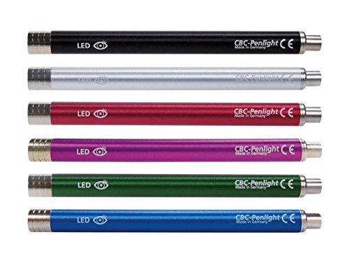 CBC LED Penlight Diagnostikleuchte Pupillenleuchte Leuchte Pupillen Pupillenlampe Made in Germany (rot) - 2