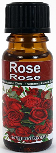 Set von 10 (zehn) Duftöle . Wesentliche Sensations. Vanille, Apfel, Wildkirsche , Kokosnuss, Orange, Mandarine, Rose, Erdbeere, Pfirsich, Lavendel. - 4