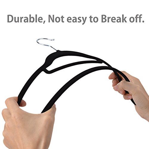 Kleiderbügel, Outgeek Velvet Flocked Kleiderbügel Space Saving Hangers, Pack von 20 - 5