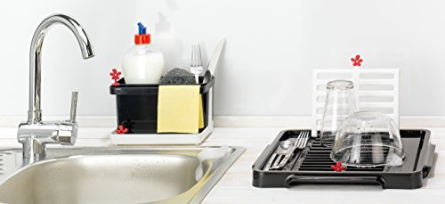 koziol Spül-Organizer Park It, Kunststoff, weiß / schwarz, 11,7 x 19,8 x 15,8 cm - 4